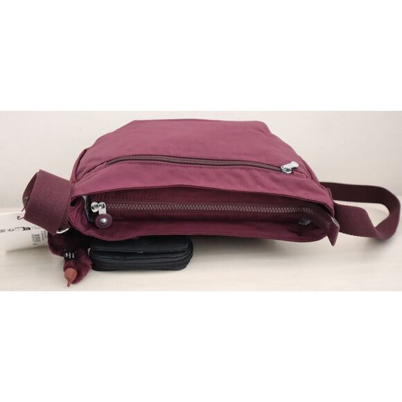 Kipling KIB7V9-1EJ Women's O/S Dark Plum/Black Syro Set Crossbody Bag - Picture 3 of 16